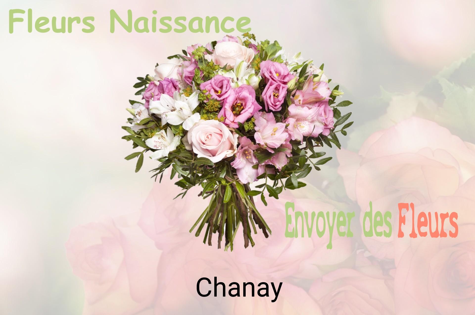 Bouquet de fleurs de naissance livré à Chanay